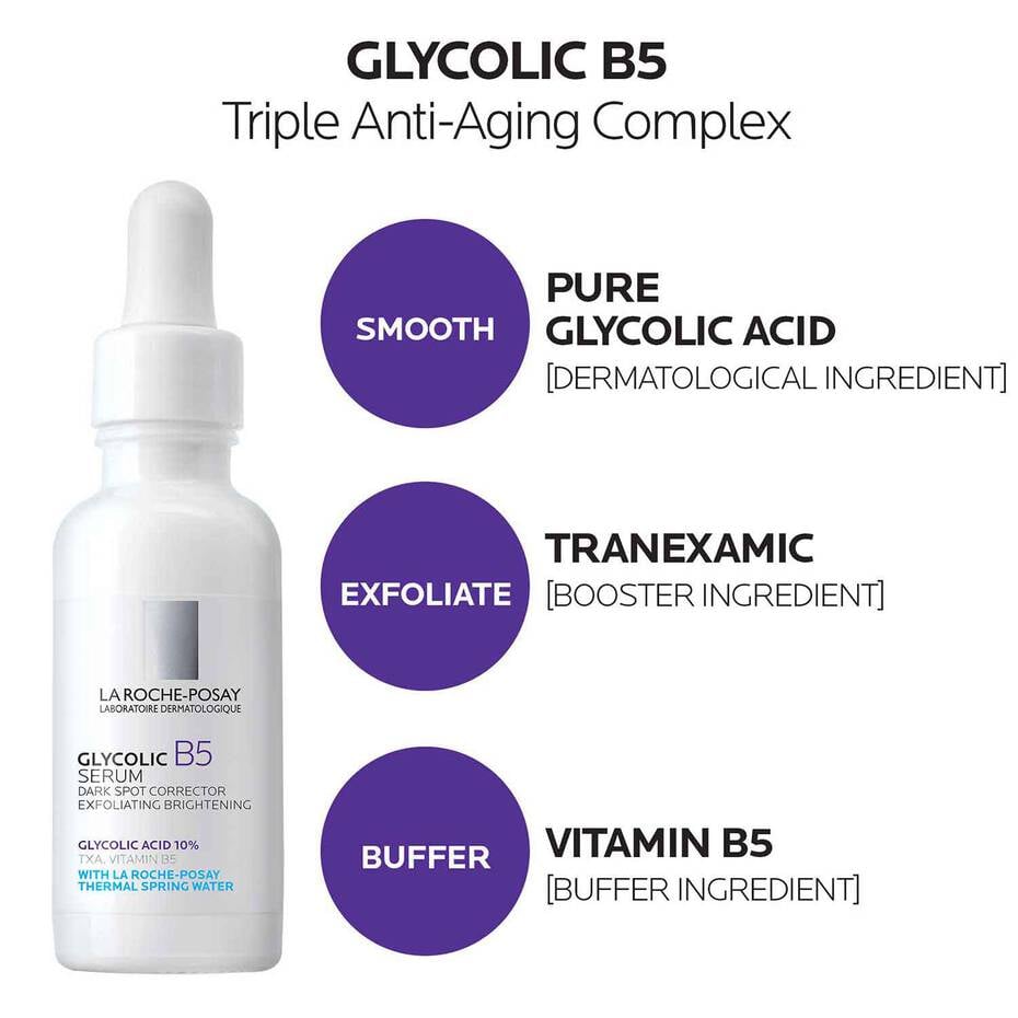 Glycolic B5 10 Pure Glycolic Acid Serum La RochePosay