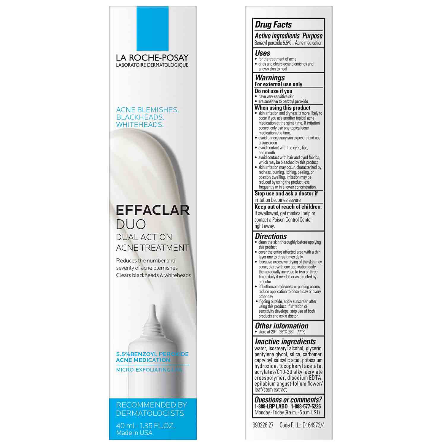 Effaclar Duo Acne Spot Treatment La RochePosay