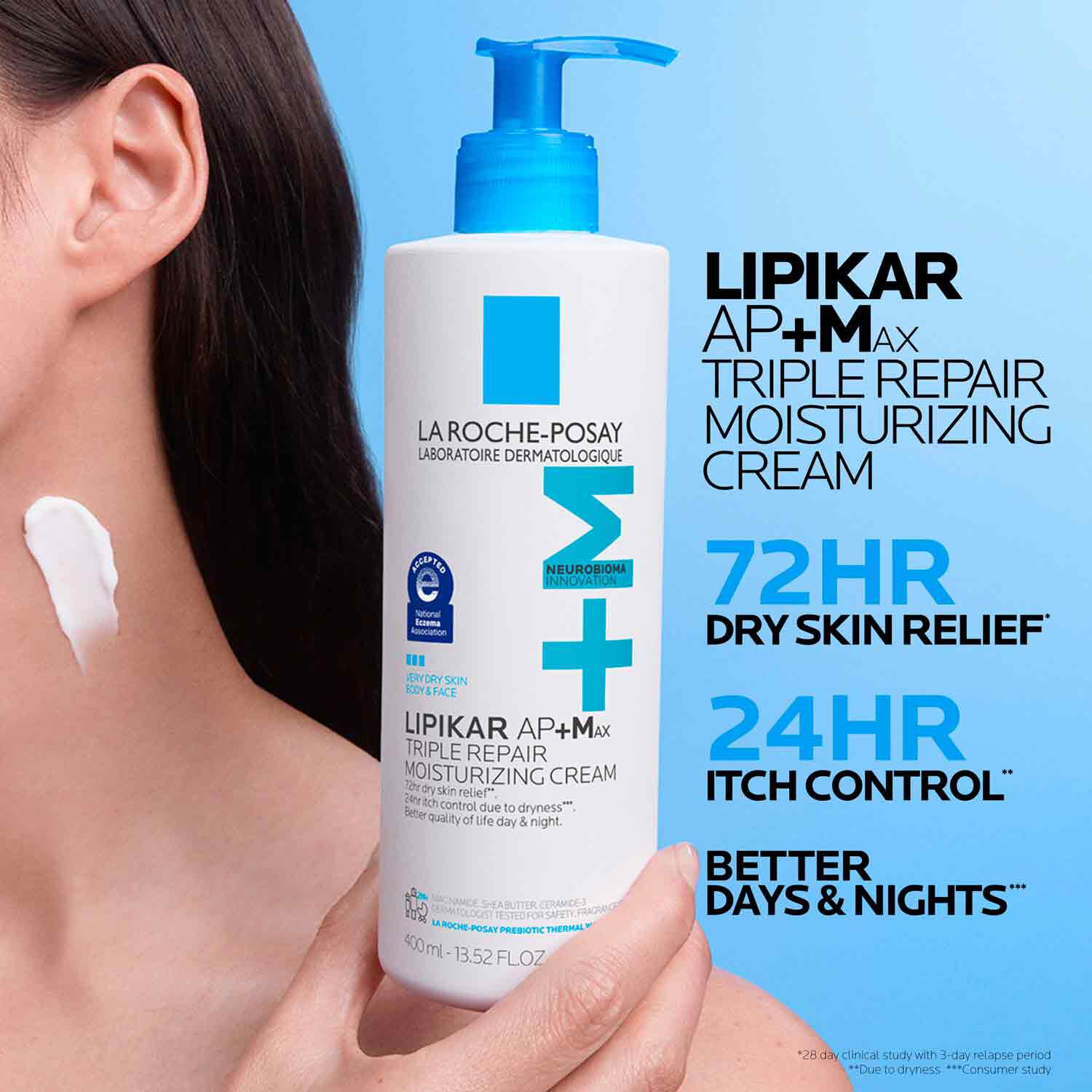 Lipikar AP+M Triple Repair Body Moisturizer For Dry Skin