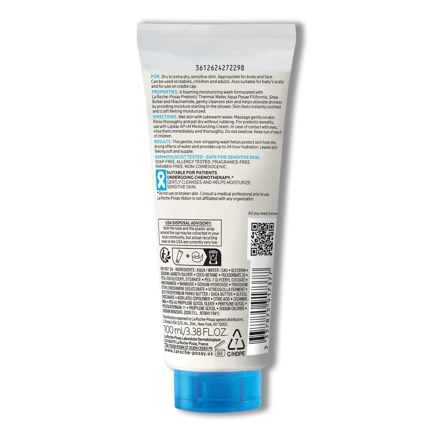 Lipikar Wash AP+ Moisturizing Body & Face Wash