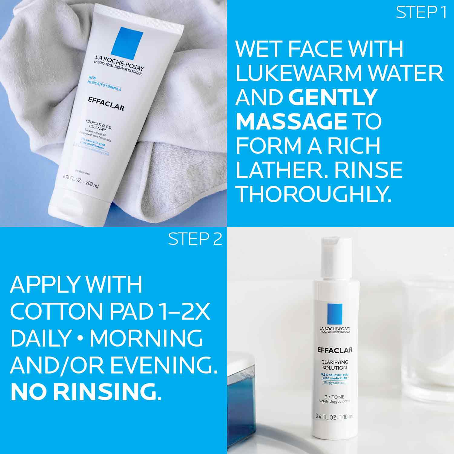 Effaclar Acne Treatment System with Moisturizer La RochePosay