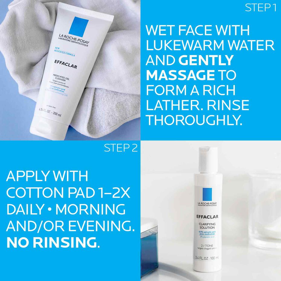Effaclar Acne Treatment System with Moisturizer  La Roche-Posay