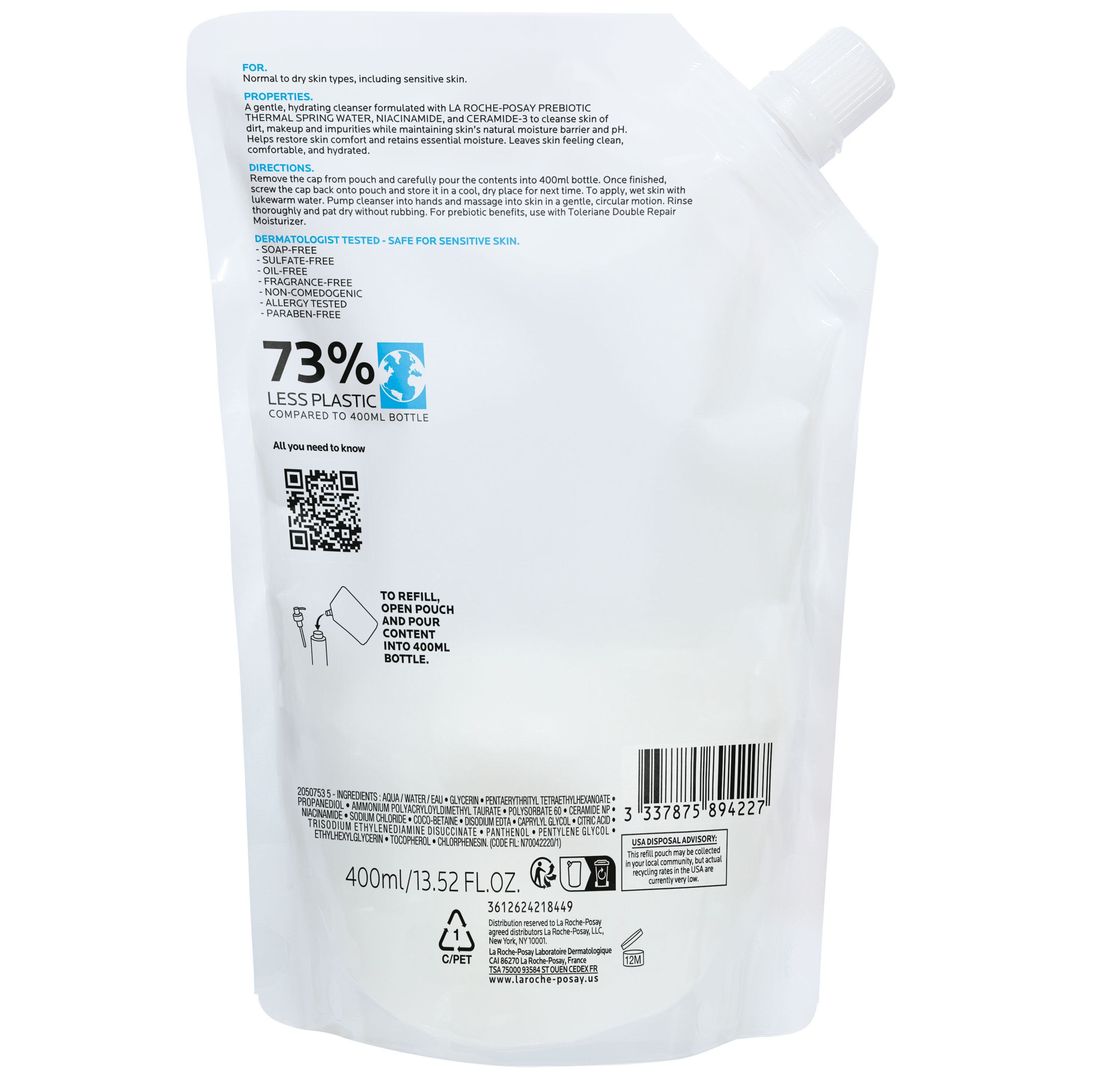 Toleriane Hydrating Gentle Facial Cleanser