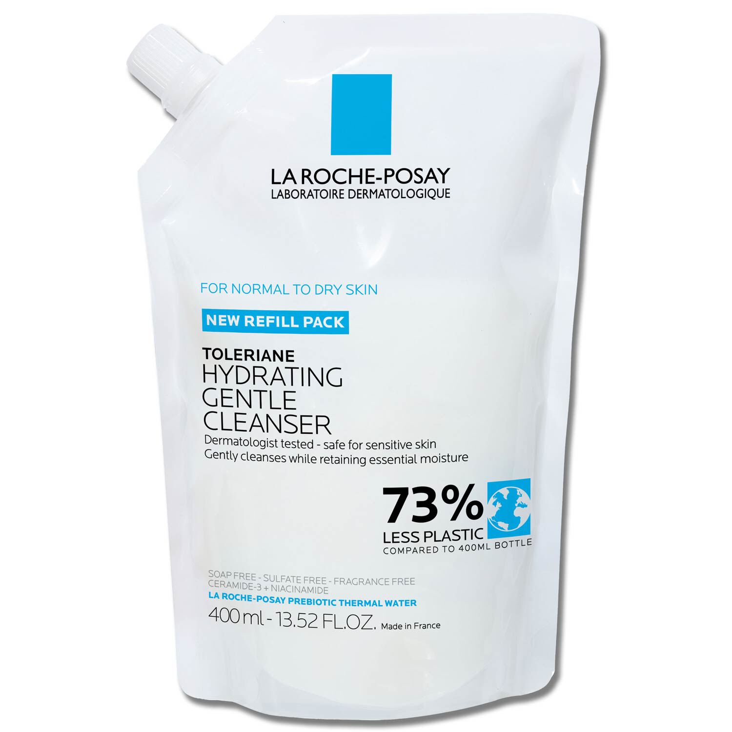 Clinically tested & dermatologist-recommended La Roche-Posay Toleriane Hydrating Gentle Facial Cleanser for normal to dry skin	
