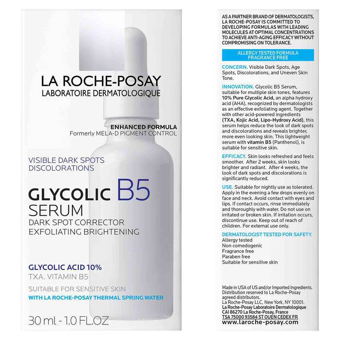 Glycolic B5 10 Pure Glycolic Acid Serum La RochePosay