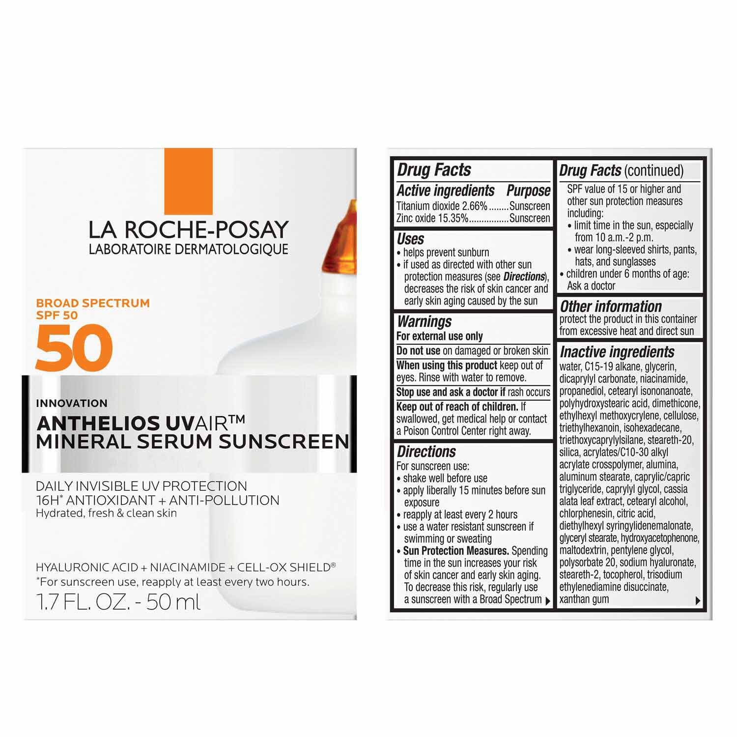 Anthelios UVAir™ SPF 50 Mineral Serum Sunscreen