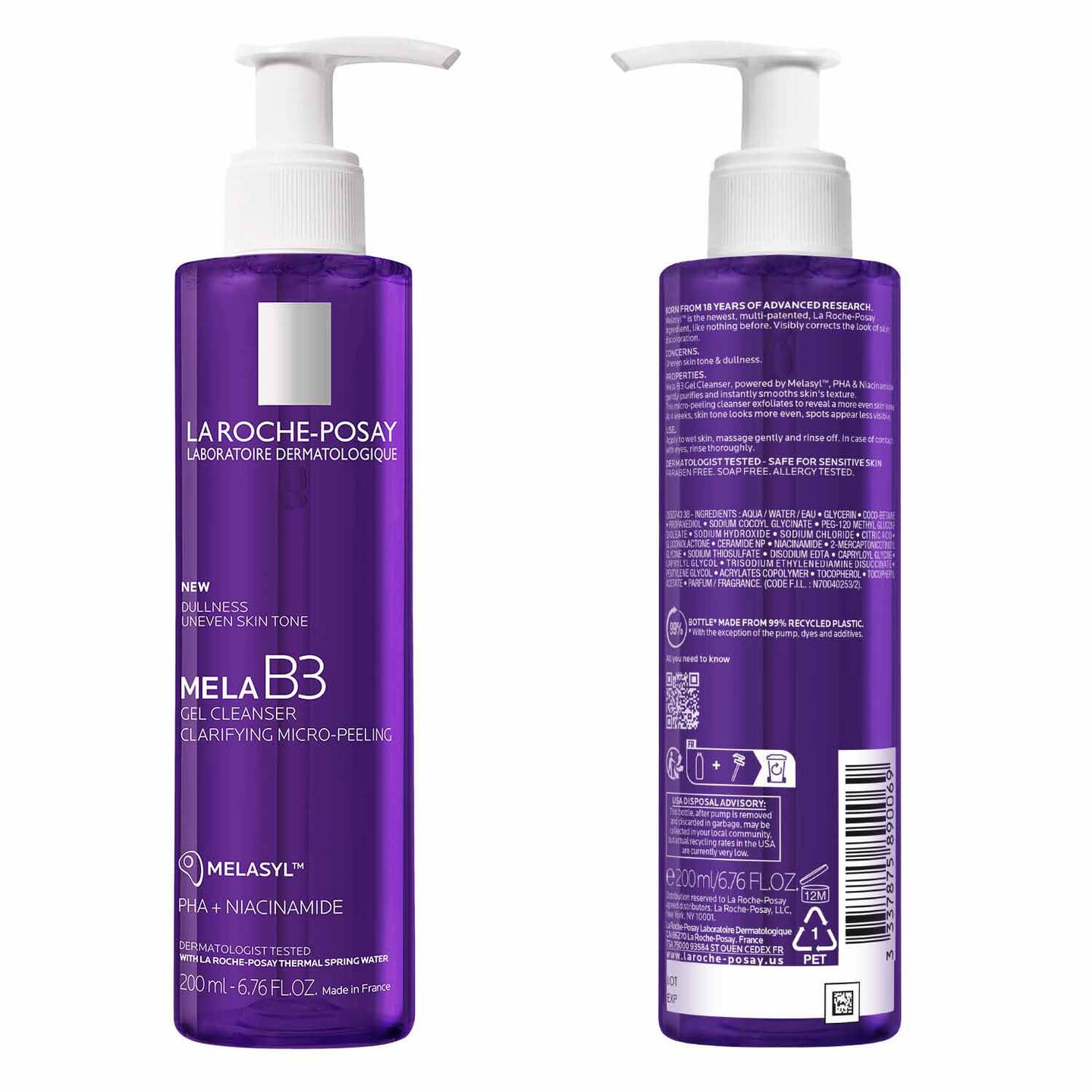 Mela B3 Facial Gel Cleanser With Melasyl™ + Niacinamide | La Roche-Posay