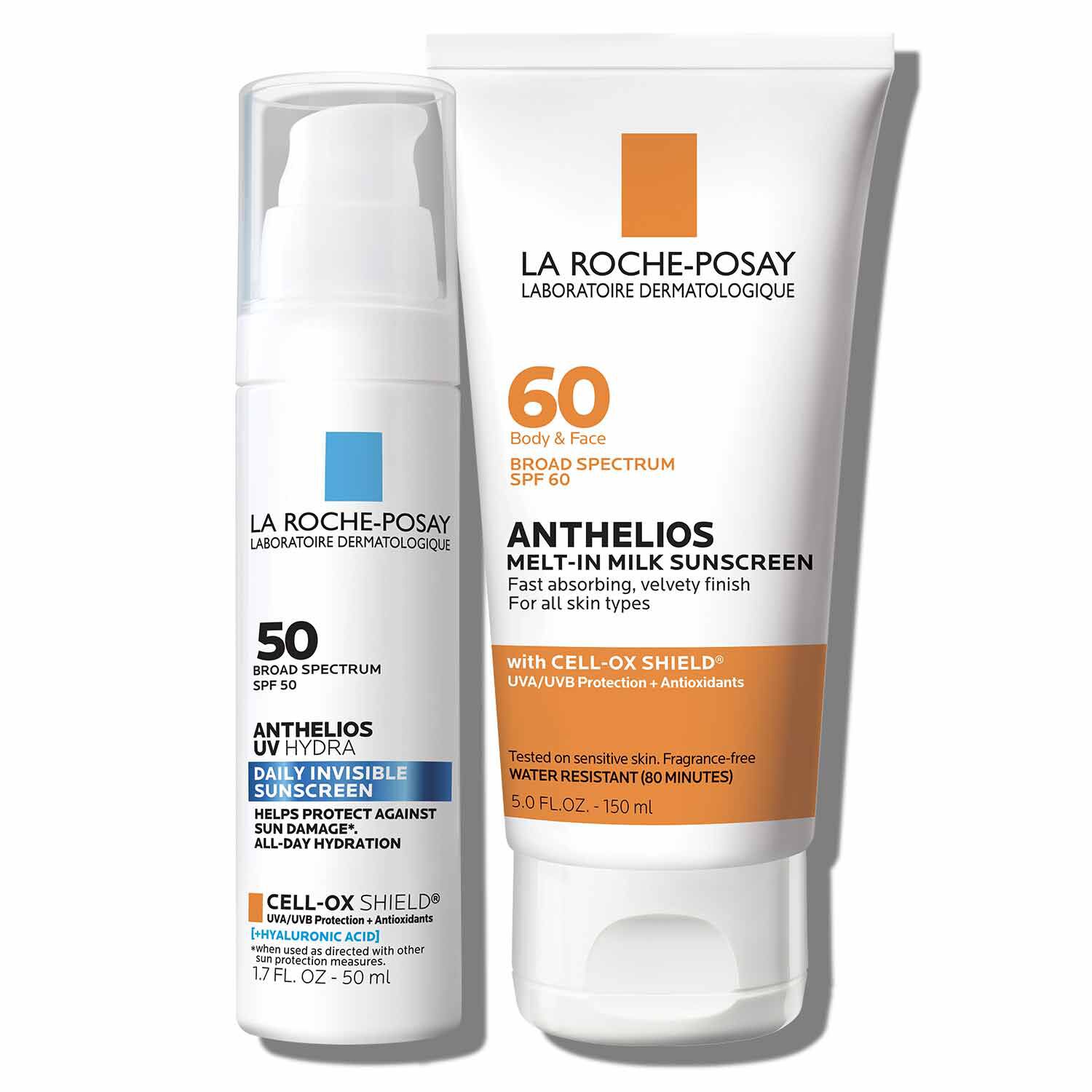 Anthelios UV Hydra & Melt-In Milk Sunscreen | La Roche-Posay