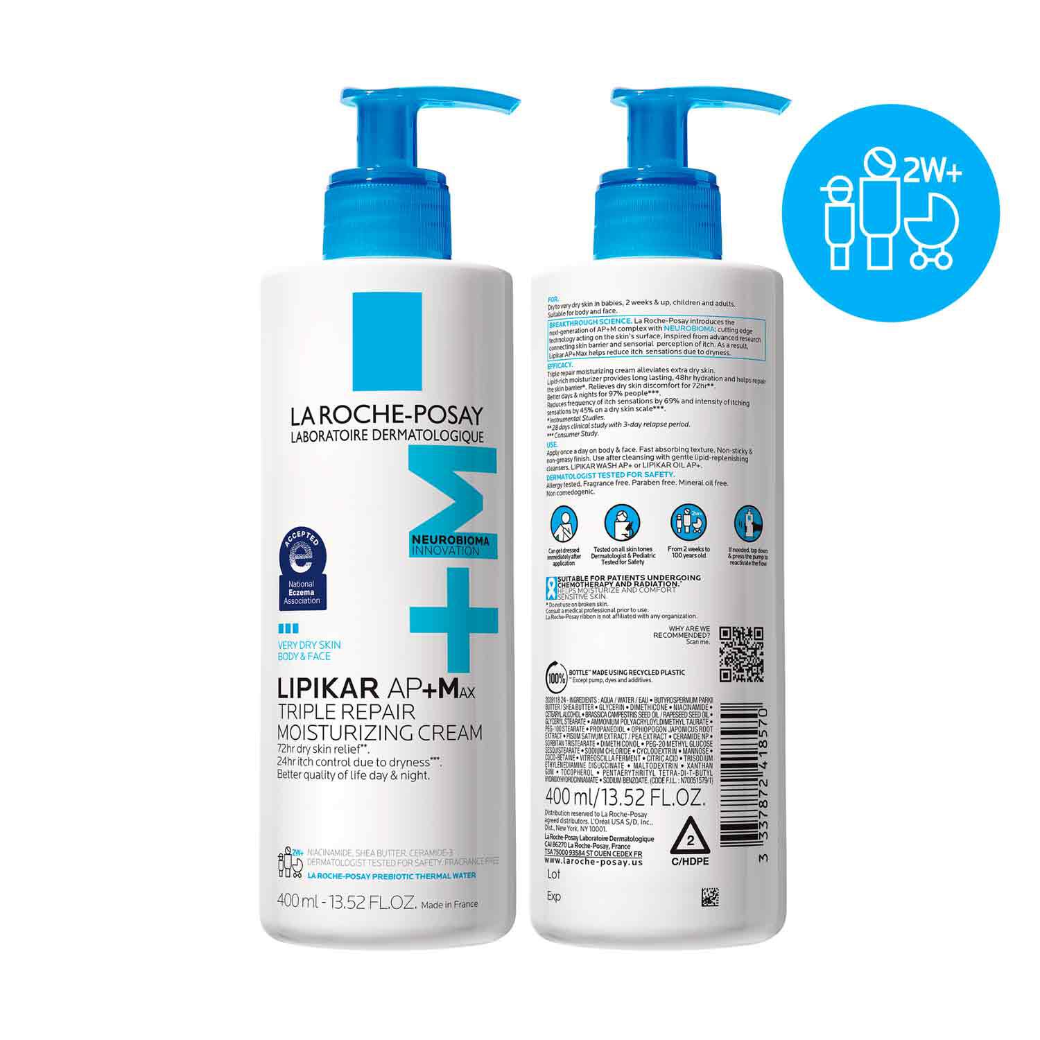 Lipikar AP+MAX Triple Repair Moisturizing Cream