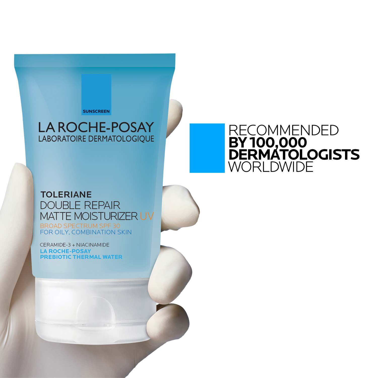 Toleriane Double Repair Matte Face Moisturizer SPF 30 for Oily Skin