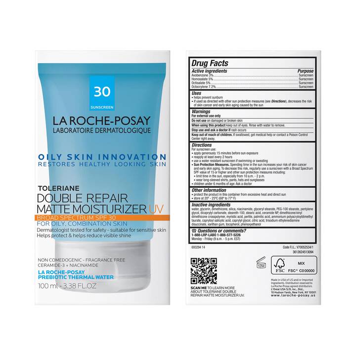 Toleriane Double Repair Matte Face Moisturizer SPF 30 For Oily Skin toleriane-double-repair-matte-face-moisturizer-spf-30-for-oily-skin