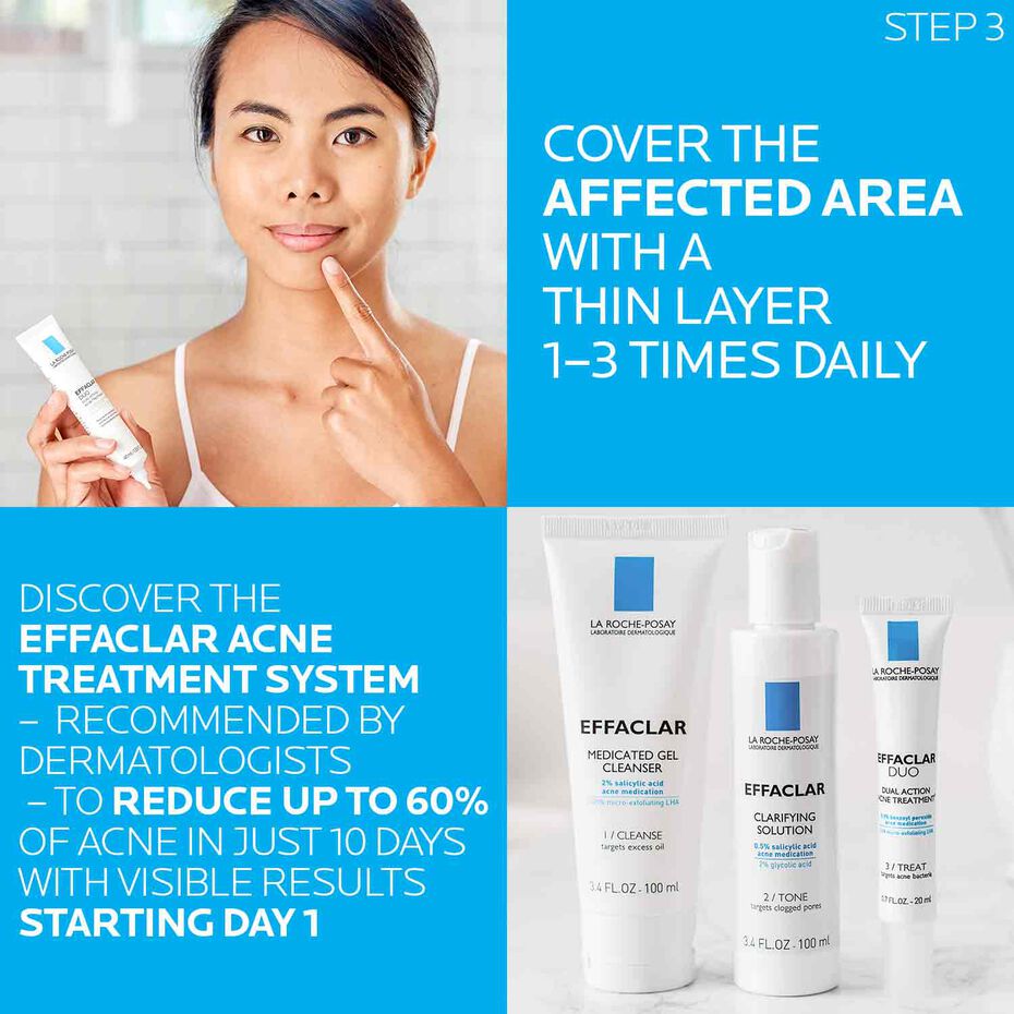 Effaclar Acne Treatment System with Moisturizer  La Roche-Posay