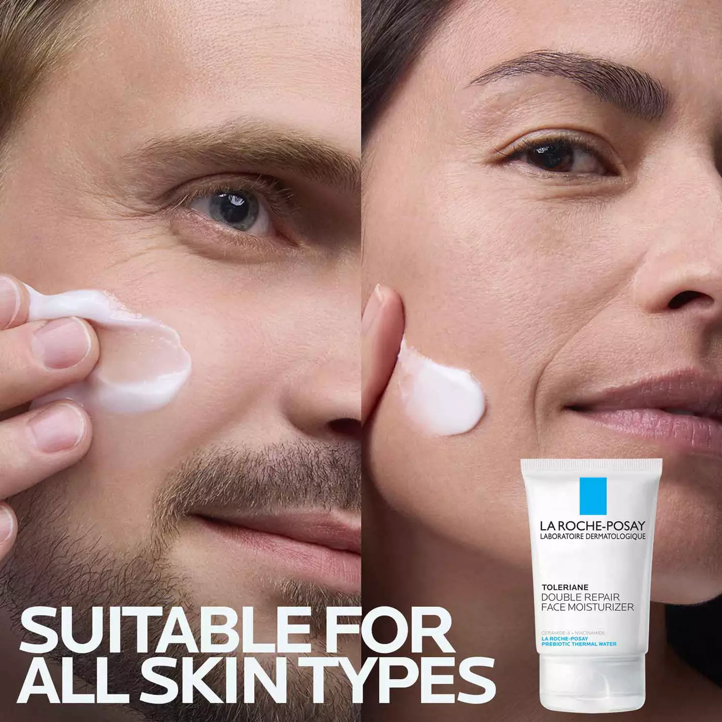 La Roche-Posay Toleriane Double Repair Face Moisturizer for different skin types