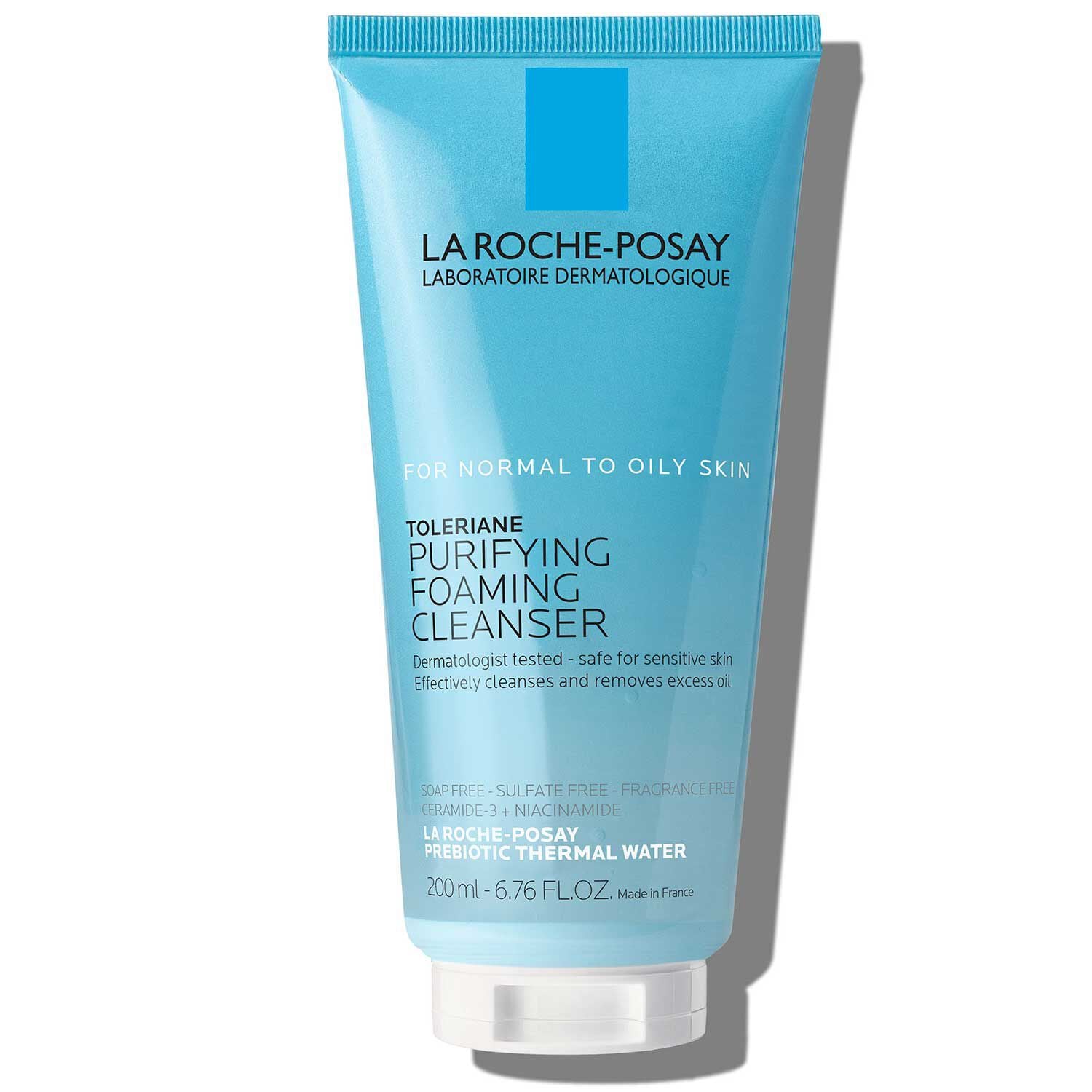 Clinically tested & dermatologist-recommended La Roche-Posay Toleriane Purifying Foaming Face Wash for normal to oily skin	