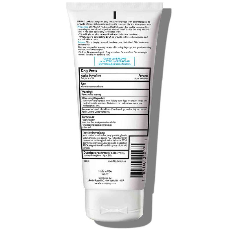 Effaclar Medicated Acne Face Wash La RochePosay