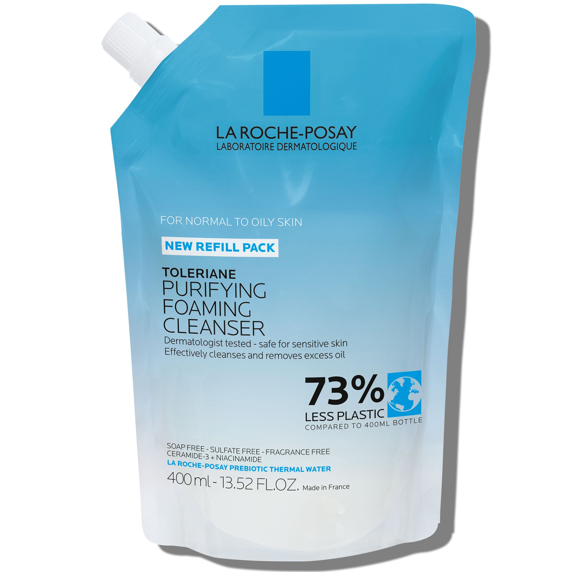Clinically tested & dermatologist-recommended La Roche-Posay Toleriane Purifying Foaming Face Wash for normal to oily skin	