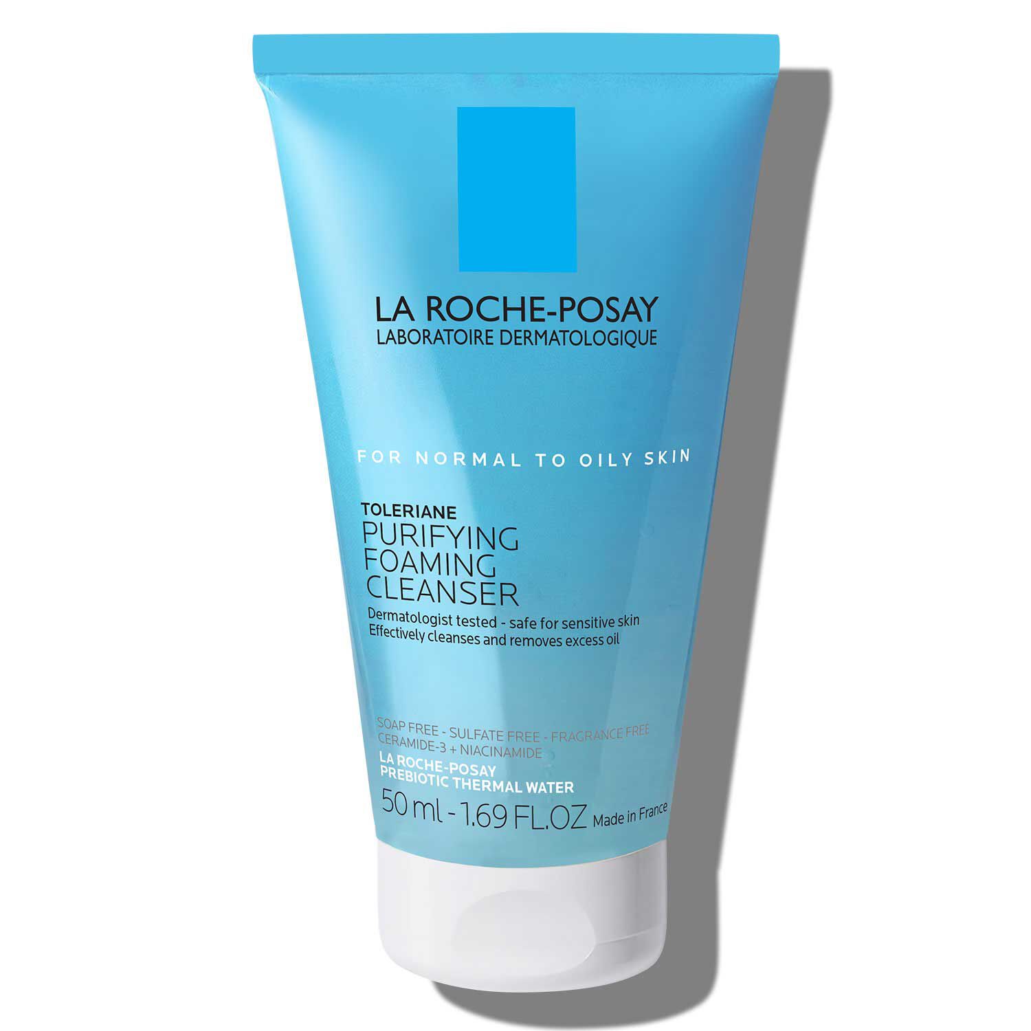 Clinically tested & dermatologist-recommended La Roche-Posay Toleriane Purifying Foaming Face Wash for normal to oily skin	