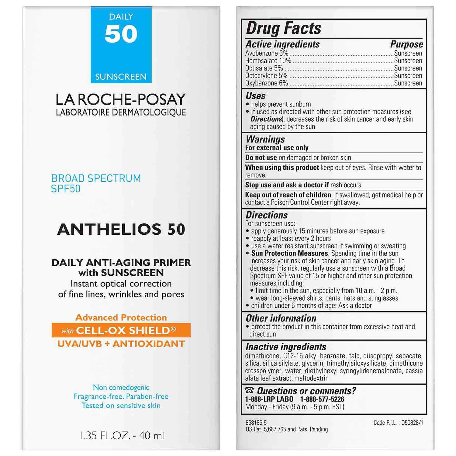 Anthelios AntiAging Face Primer with Sunscreen La RochePosay
