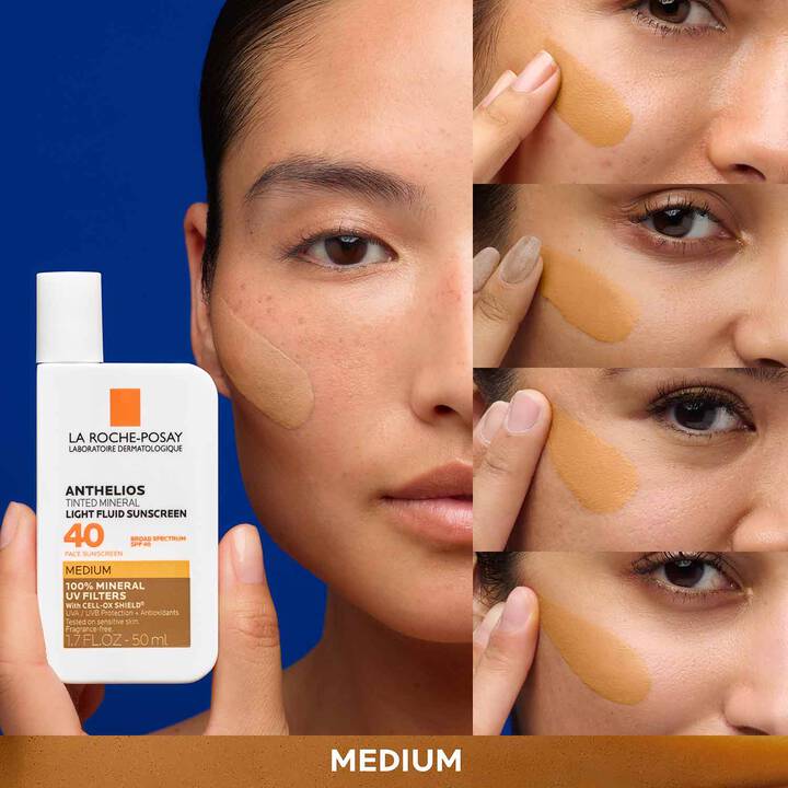 Anthelios Mineral Tinted Sunscreen for Face SPF 40-50 | La Roche Posay