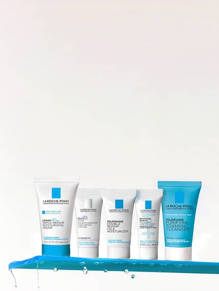 5 Deluxe Samples on a white background