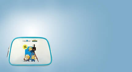 Minions Pouch on blue background