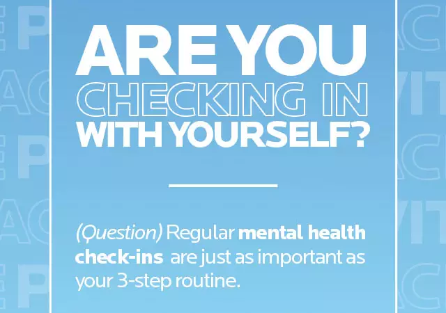 ARE YOU CHECKING IN WITH YOURSELF