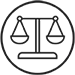 Balance scale outline