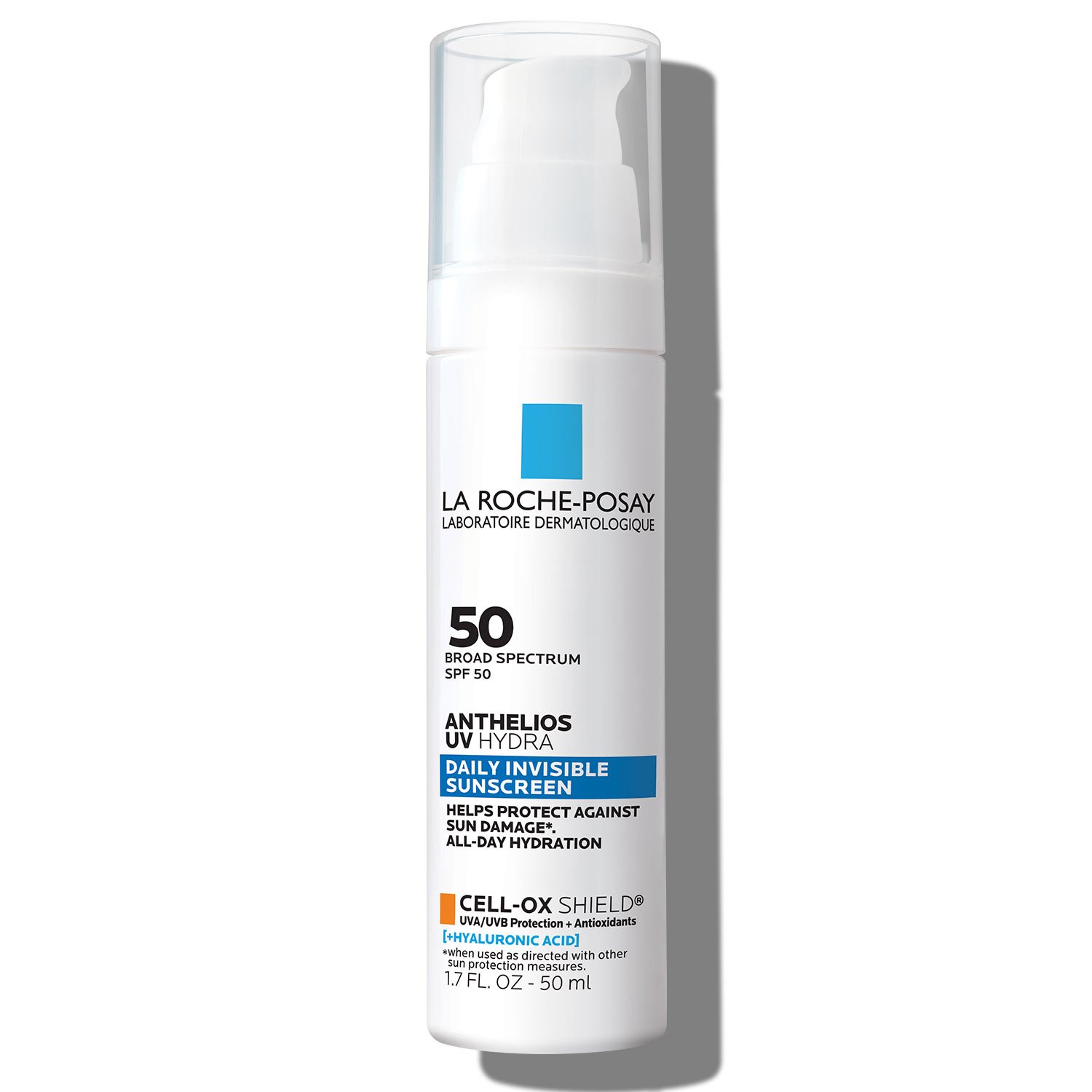 La Roche-posay Anthelios Uv Hydra Hydrating Face Sunscreen Spf 50 With Hyaluronic Acid In White